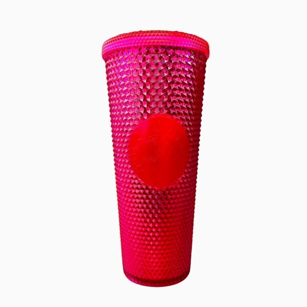 Starbucks 2019 Limited Edition Neon Pink Studded Bling Tumbler